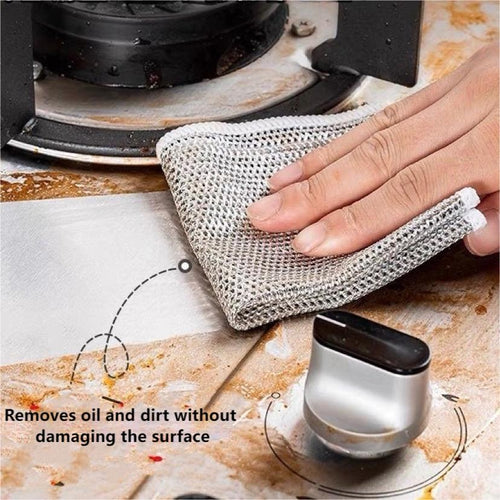 (🔥Last Day Promotion - 50% off)Multipurpose Wire Dishwashing Rags for Wet and Dry