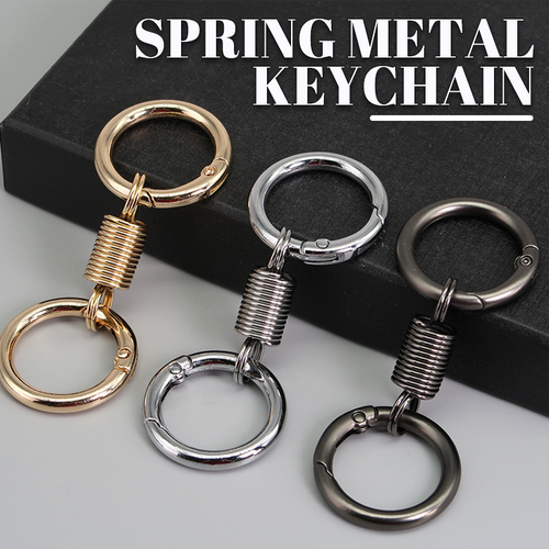 (š„Last Day Promotion - 50% off)Nordic Retro Spring Double Ring Keychain