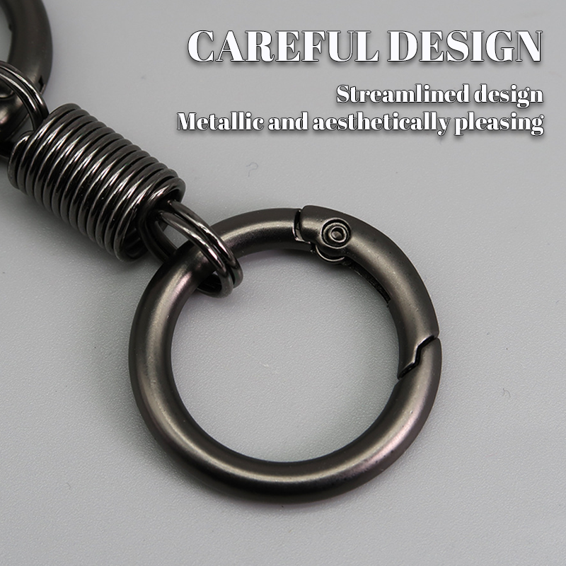 (š„Last Day Promotion - 50% off)Nordic Retro Spring Double Ring Keychain