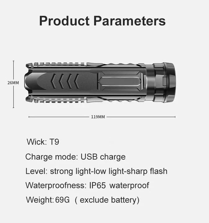 (🔥Last Day Promotion - 50% off)Multifunctional Rechargeable Flashlight
