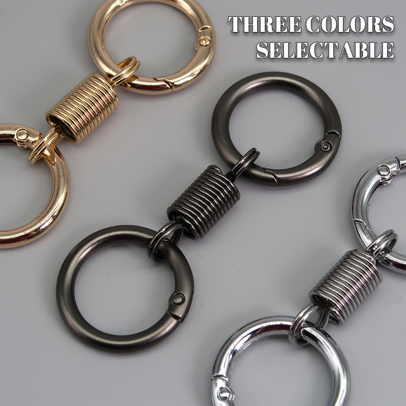 (š„Last Day Promotion - 50% off)Nordic Retro Spring Double Ring Keychain