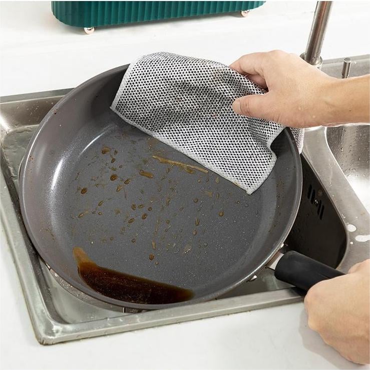 (🔥Last Day Promotion - 50% off)Multipurpose Wire Dishwashing Rags for Wet and Dry