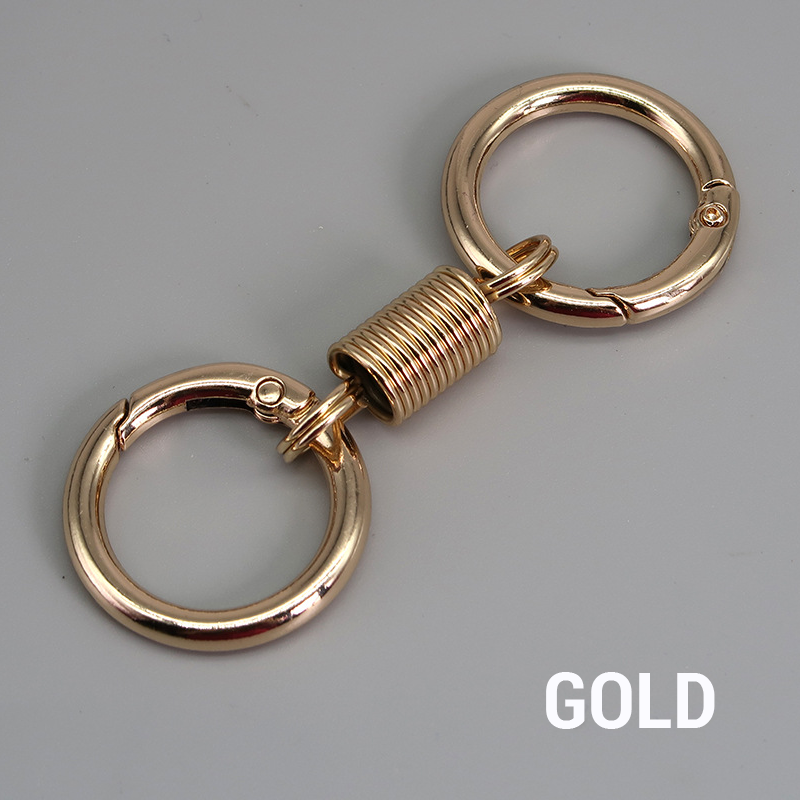 (š„Last Day Promotion - 50% off)Nordic Retro Spring Double Ring Keychain