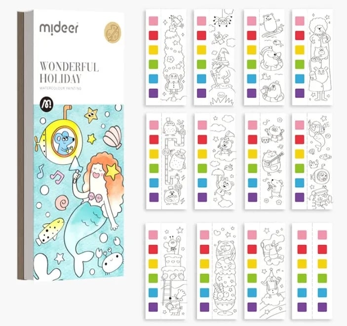 (🔥Last Day Promotion - 50% off)Pocket Watercolor Painting Book