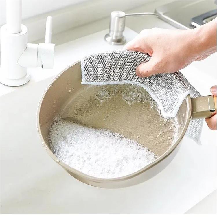 (🔥Last Day Promotion - 50% off)Multipurpose Wire Dishwashing Rags for Wet and Dry