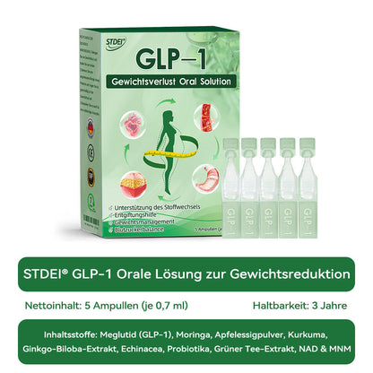 STDEI® GLP-1 Orale Lösung 🌸 Nur eine Dosis pro Tag – nach 7 Tagen sehen Sie bereits sichtbare Veränderungen ✅ Für Adipositas, Herz-Kreislauf, Diabetes, Schlafapnoe, Gelenke und mehr💎
